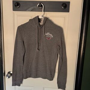 Hollister Charcoal Half-Zip Pullover Hoodie